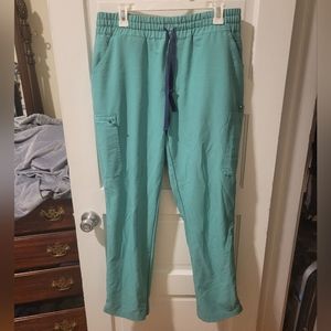 Figs Large Surgical Green Yola High Waisted Scrub Pants